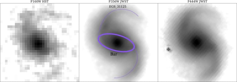 Hubble Webb space telescope Galaxy EGS 31125