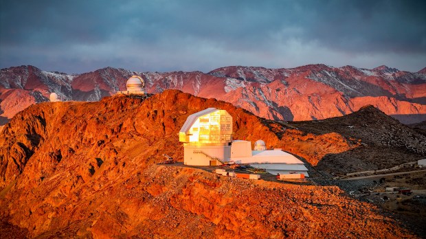 Vera Rubin Observatory on Cerro Pachon in Chile on Monday, May 20, 2024. (Olivier Bonin/SLAC National Accelerator Laboratory)