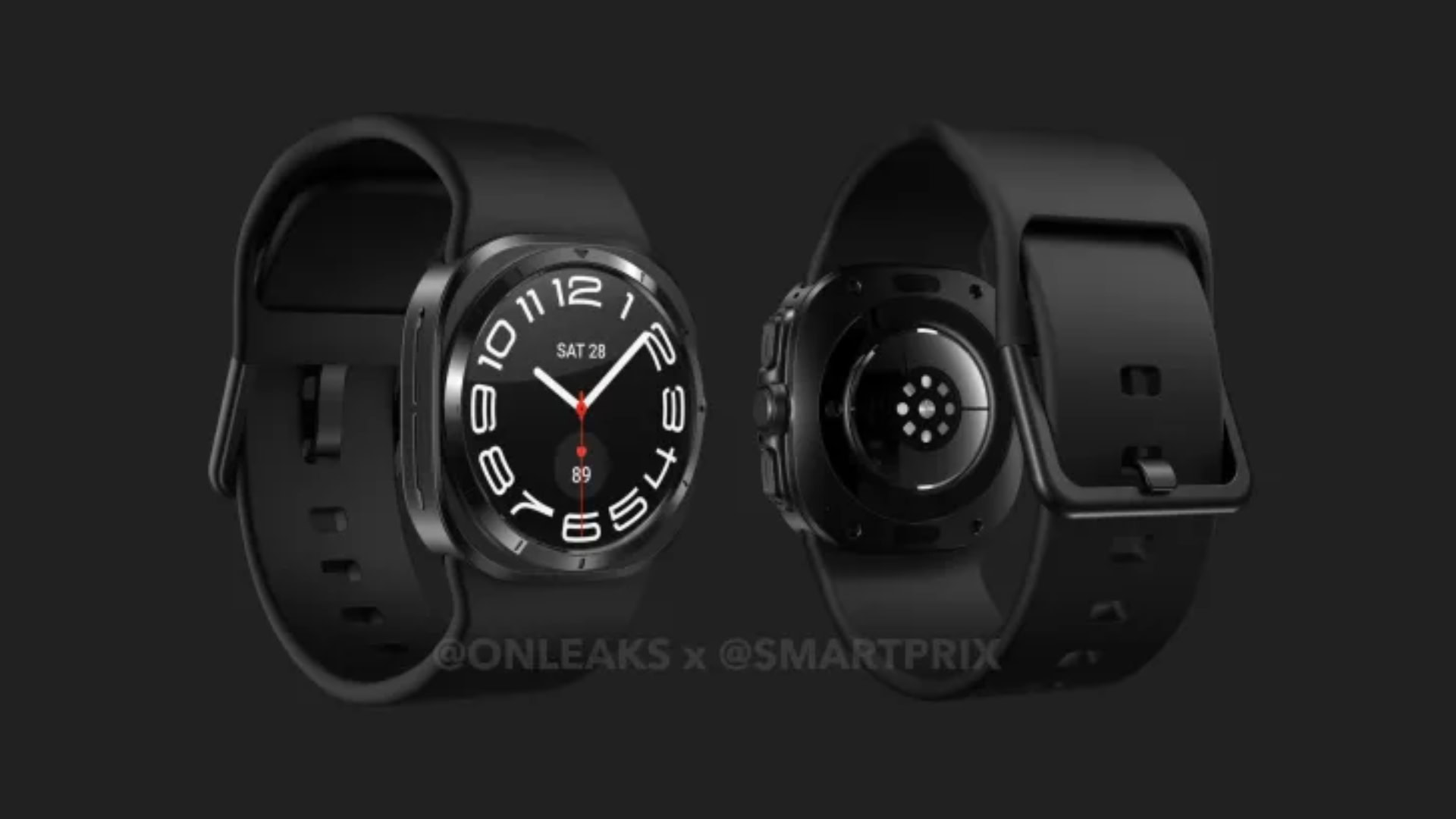 Galaxy Watch 7 Ultra leaks at the front and back