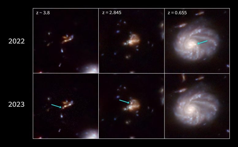 JADES transients (Webb NIRCam image)