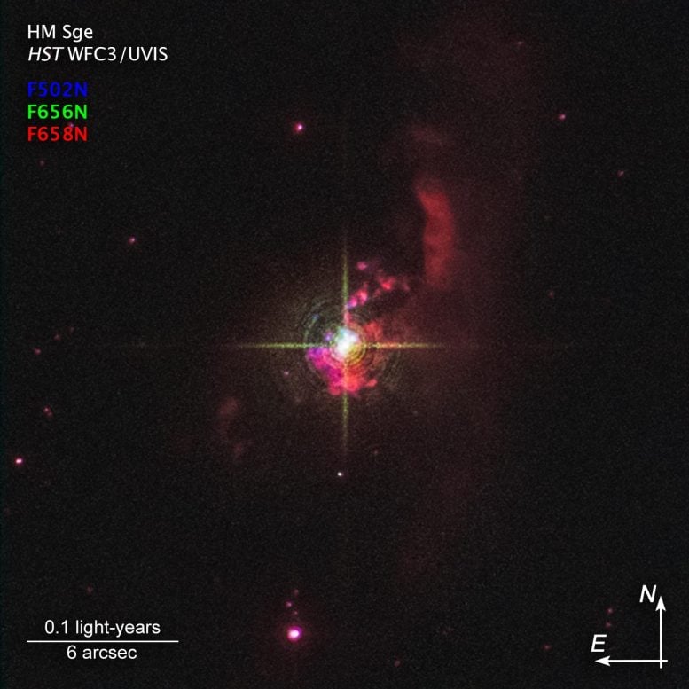 Mira HM Sge Compass image