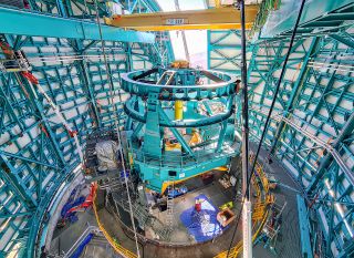 The telescope mounting of the observatory