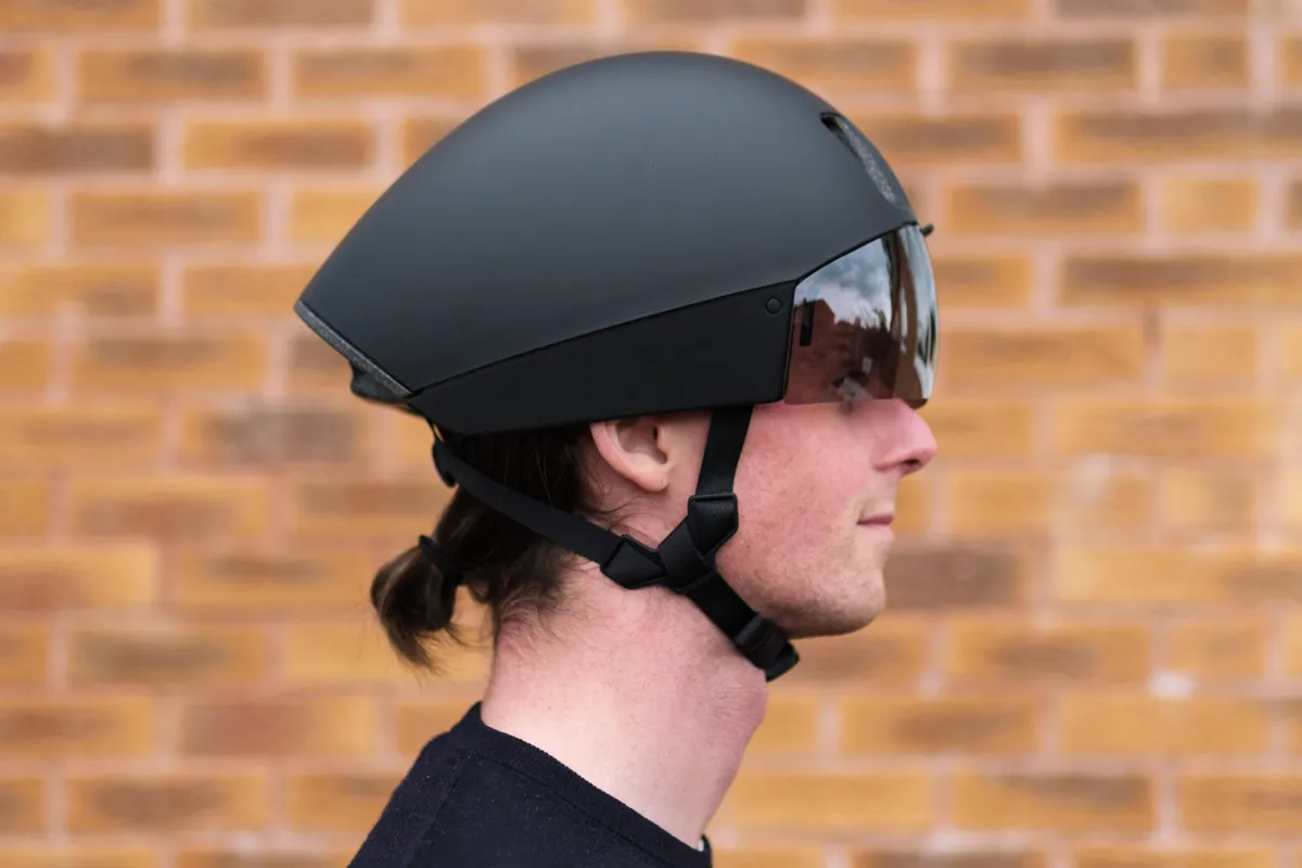 Man wearing a POC Procen Air helmet