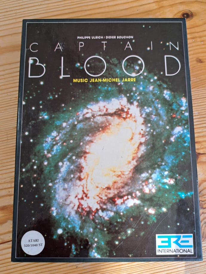 The cover for Captain Blood, featuring a galaxy