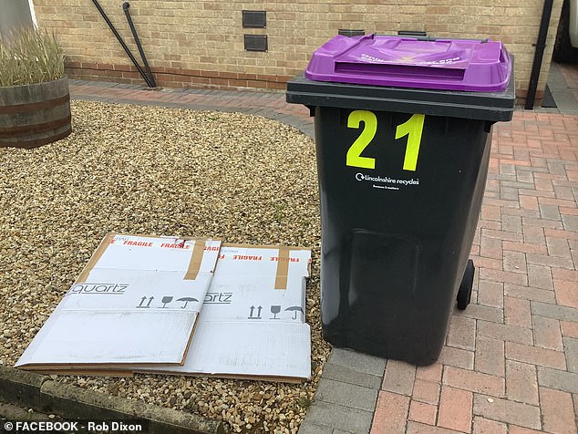 From the start of this week, residents who had failed to fill the two recycling bins with the correct contents were left stunned to discover that waste crews had tied warning labels to their uncollected waste.