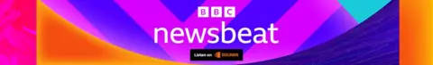 A footer image showing the BBC Newsbeat logo on a colorful background, with instructions for listening to BBC Sounds below