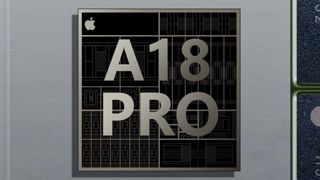 A view of the Apple A18 Pro chip