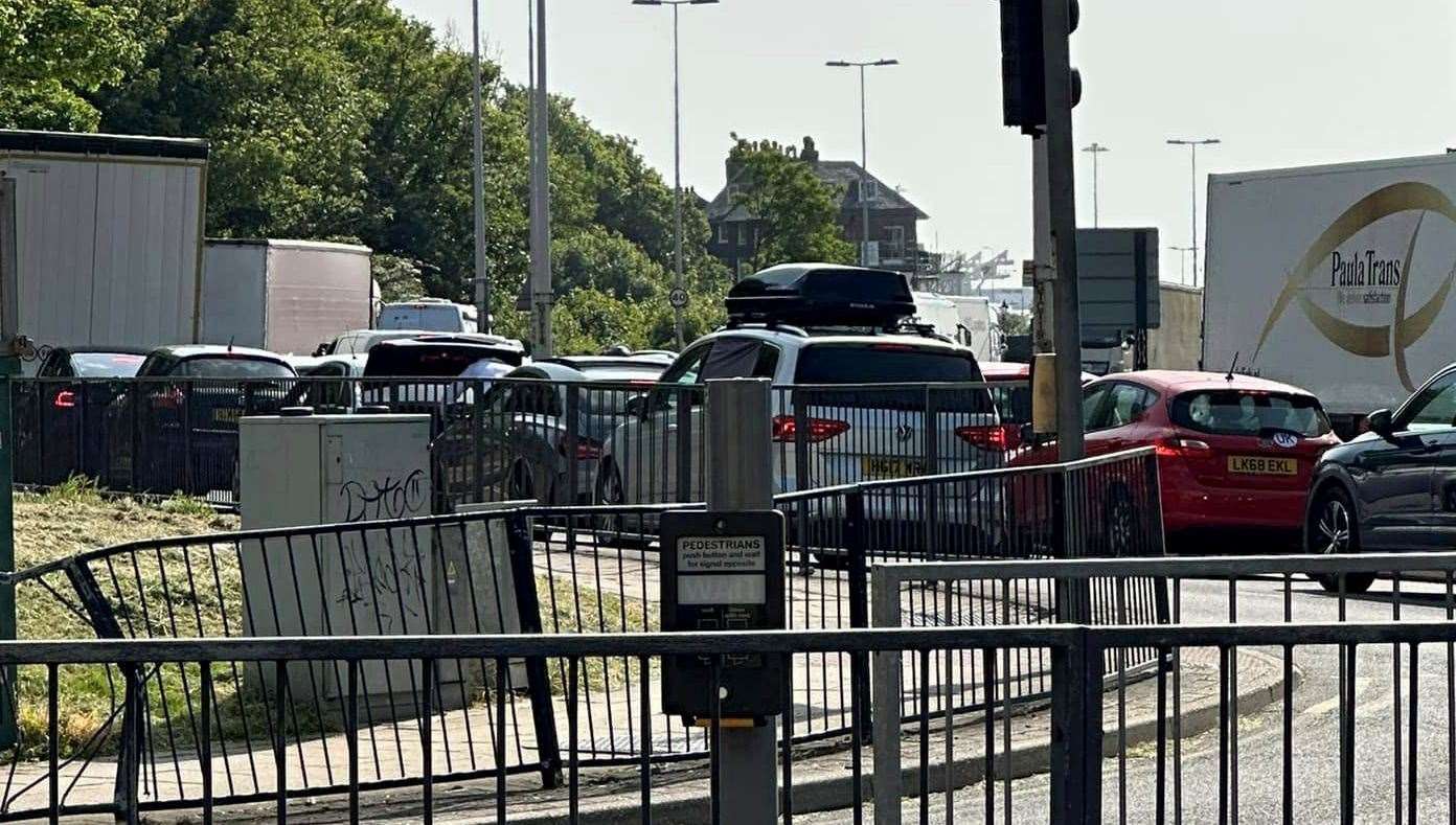 Dover standoff in 2023 amid port delays.  Photo: David Joseph Wright