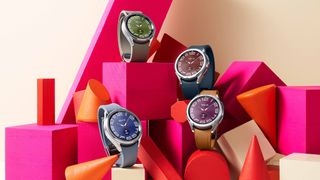 Various Samsung Galaxy Watch 6 Classic smartwatches in different colors