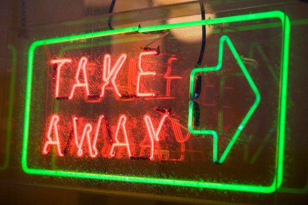 Neon sign in Blackpool