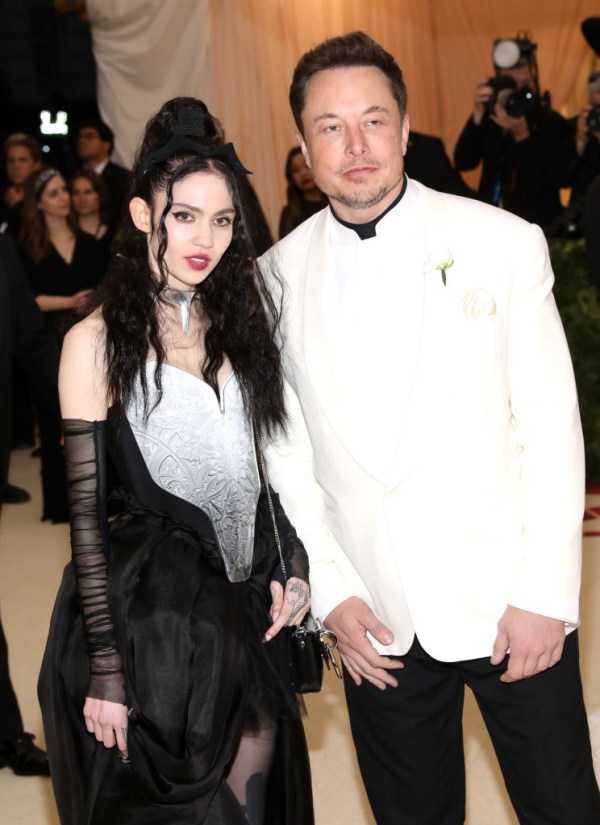 Grimes and Elon Musk at the 2018 New York Met Gala