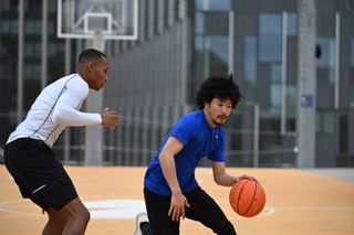 Basketball players, captured with the Nikon Z6 III