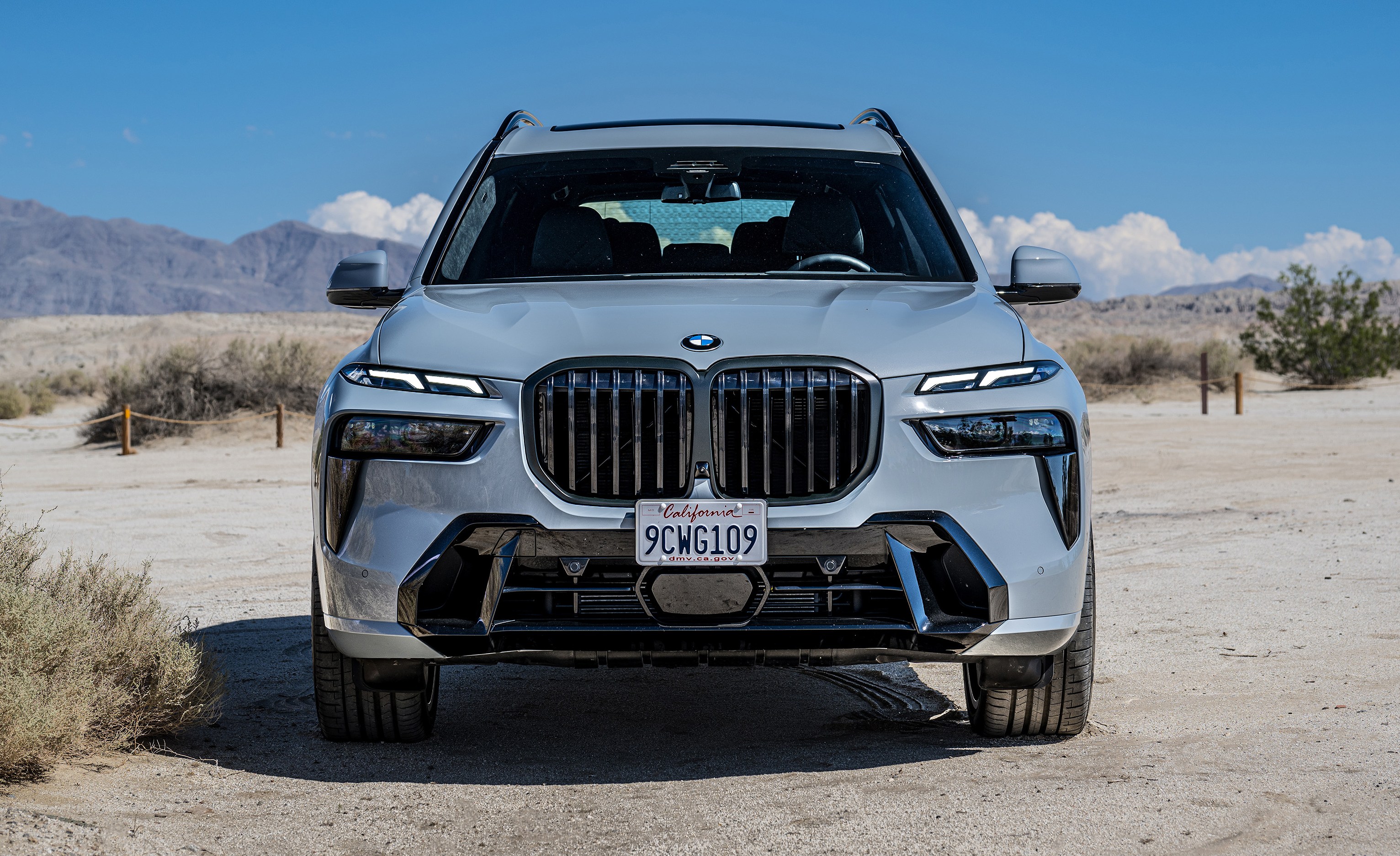 The X7 has been given a facelift with an even larger grille