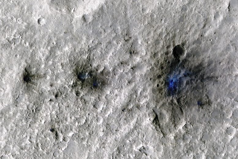 Meteoroid impact craters on Mars