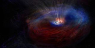 illustration of a black hole