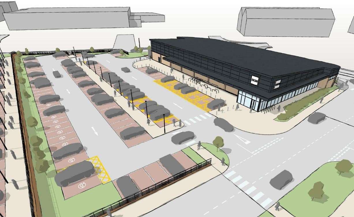 The new Aldi will be the first store of its kind in Folkestone. Photo: Corstorphine & Wright