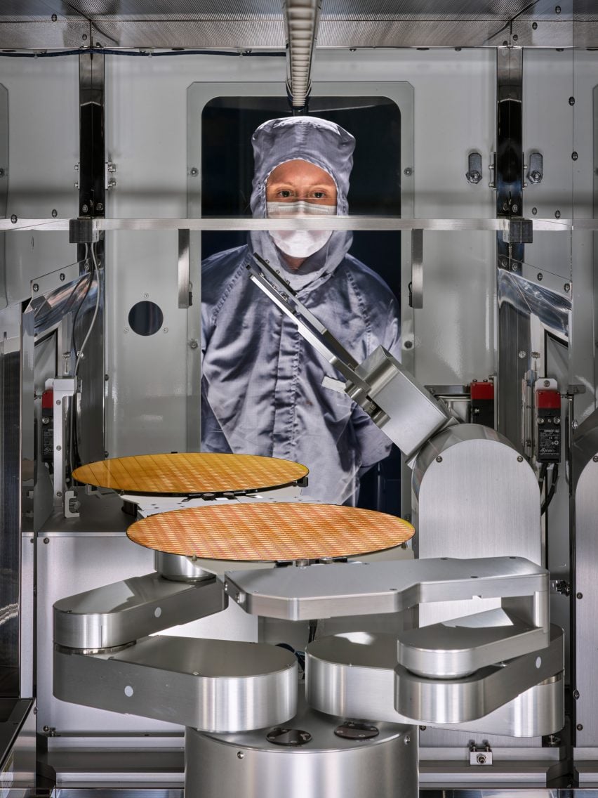 Wafers are sorted in an industrial facility