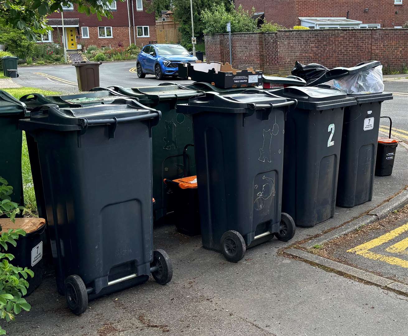 Longbridge in Willesborough Lees is one of many roads through Ashford affected by the Suez bin crisis