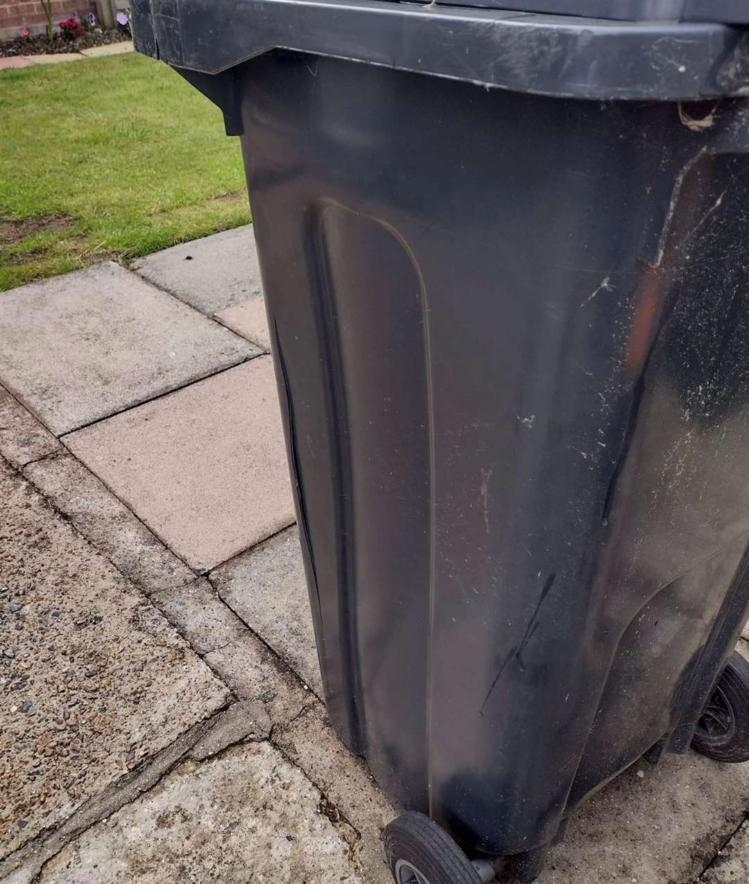 Trevor Watson says he has seen both his garden and household waste bins damaged this month