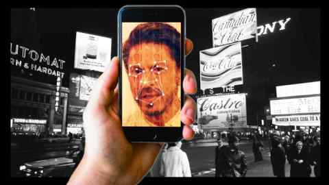 Bollywood star Shah Rukh Khan is the face of an AI-powered ad for Cadbury that can be adapted by small stores across India.  Also a photo of the advertisement in Times Square in New York in 1970