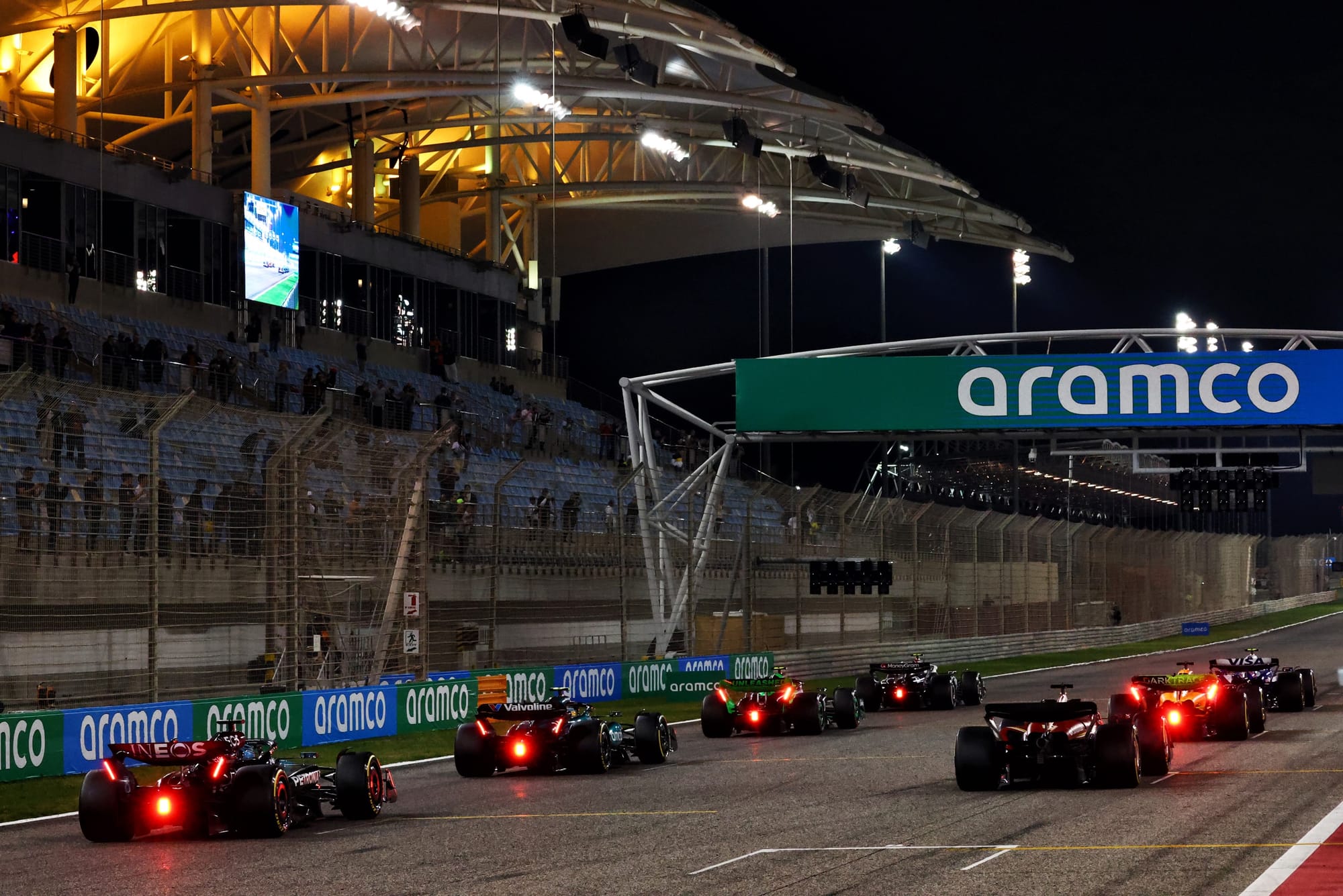 F1 testing in Bahrain