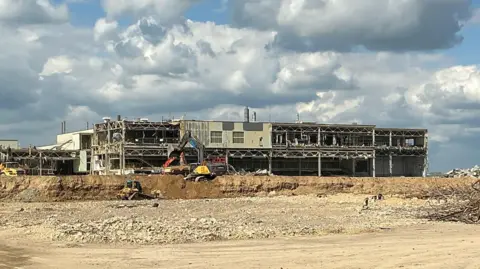 Getty Images Former Honda site in Swindon in the midst of deconstruction