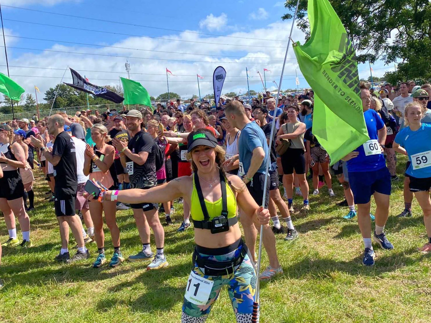 Glastonbury's 'Ravers 2 Runners' make their way across the festival site