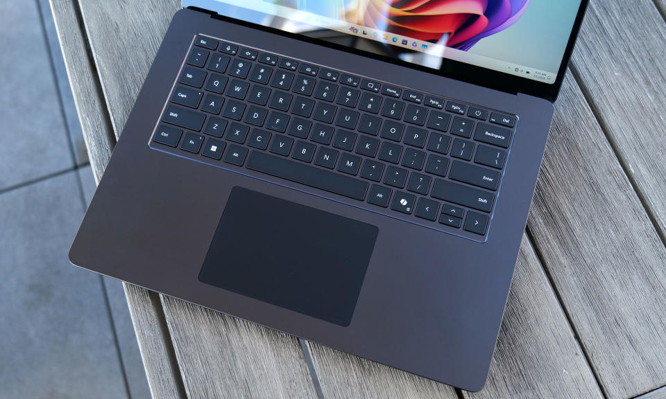 The Surface Laptop 7 features a new haptic touchpad that is highly accurate and responsive. 