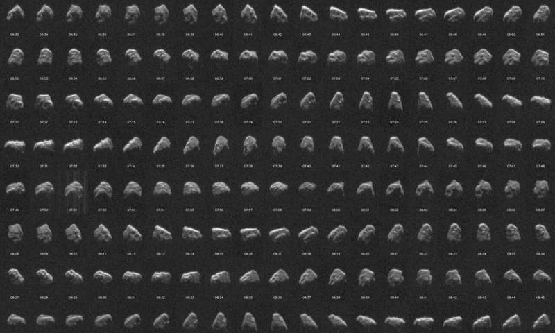 NASA's planetary radar tracks two large asteroids passing close to each other