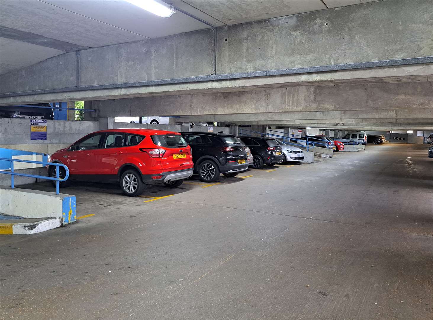 The car park at Charlton Shopping Centre has 300 spaces