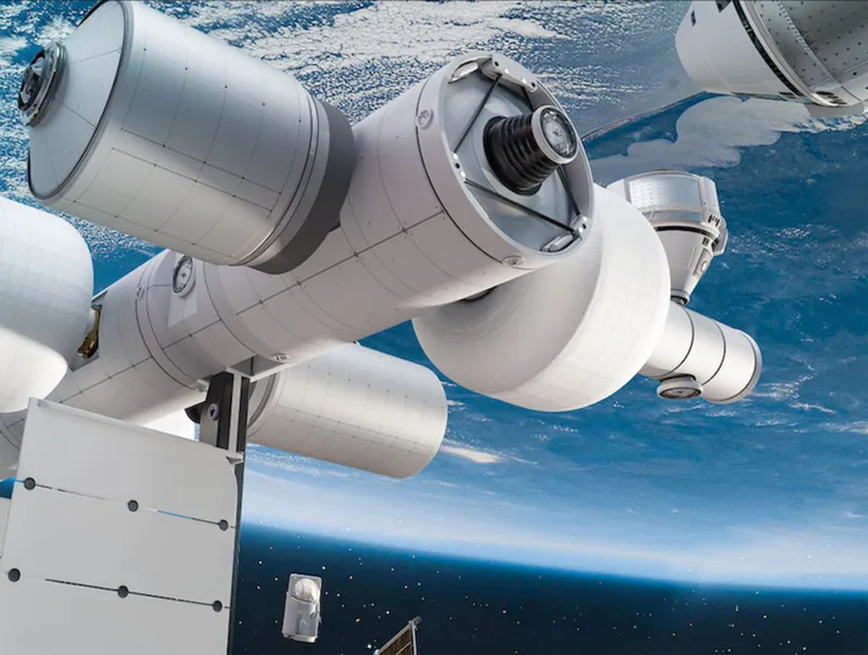 Artist's impression of the Orbital Reef Space Station. Credit: Blue Origin