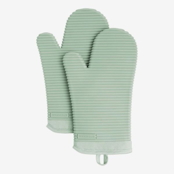 KitchenAid Ribbed Soft Silicone Oven Mitt Set