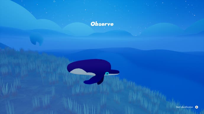 Flock features a whale-like creature with the nose of a dolphin.