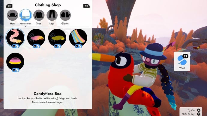 Customize your player and bird in Flock.