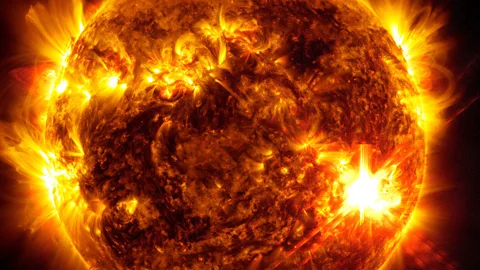 Nasa/SDO An X5.6 solar flare bursts from the sun's surface on May 10 (Source: Nasa/SDO)