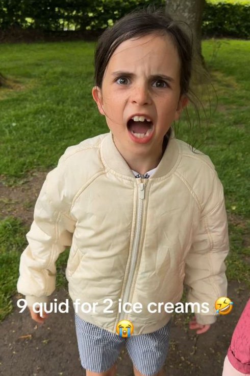 Marnie said she could get ice creams on her street for £1 or £2 (Picture: TikTok/@karislambert)