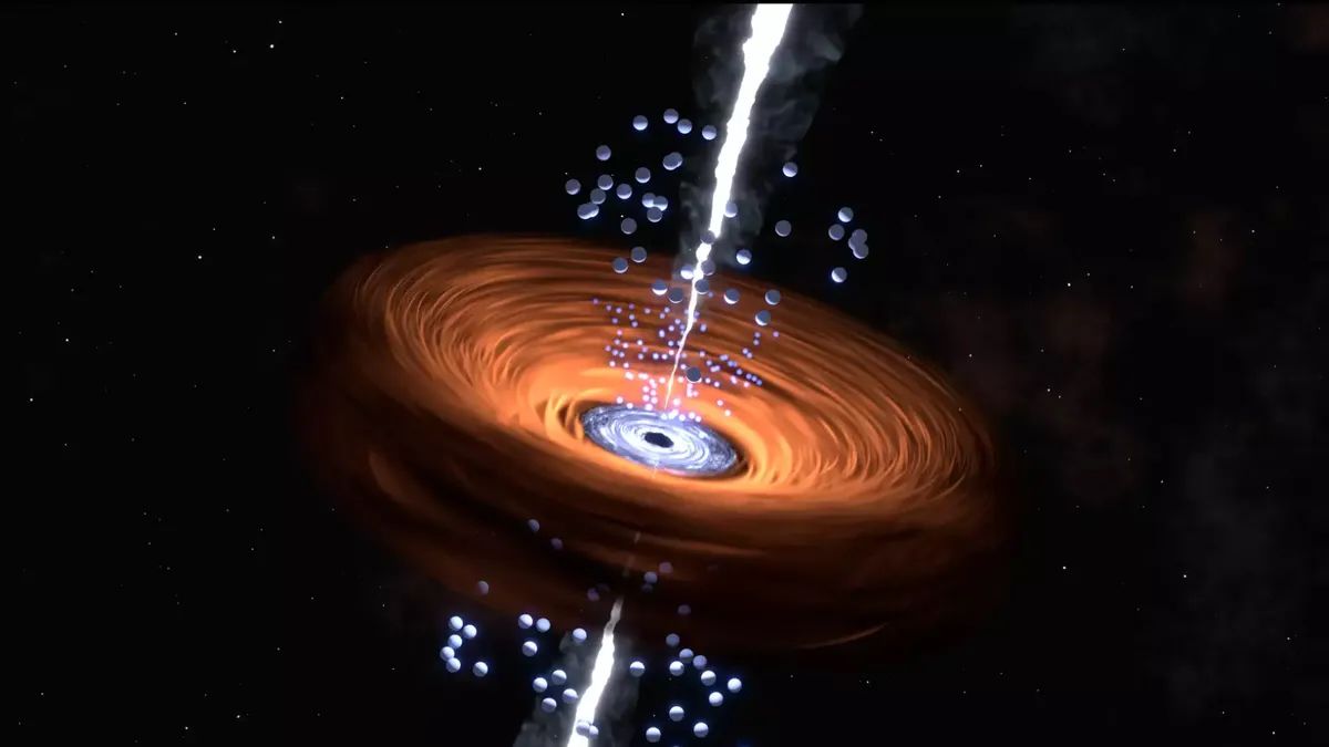 illustration of a quasar