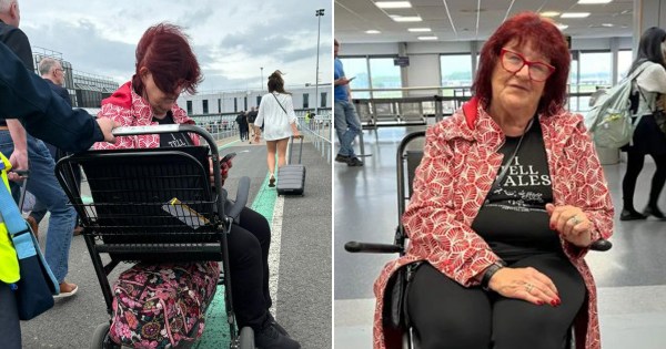 Liz Weir was left behind on an easyJet flight from Belfast to Edinburgh (Picture: Facebook / Liz Weir)