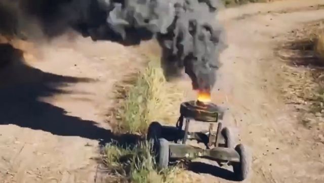 Russian forces are using UGV in Ukraine to disperse smoke screens