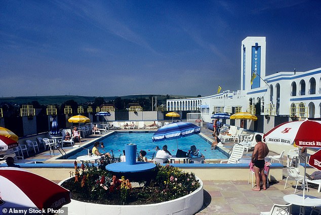 The Pontins at the Spanish Riviera Hotel in Weymouth on a warm sunny day in 1987