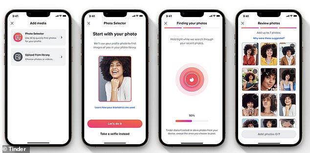 Tinder has released a new tool called 'Photo Selector', which uses AI to pick the best photos for your dating profile